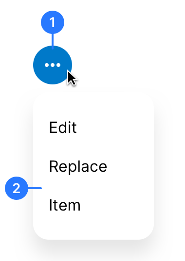 Dropdown Menu anatomy